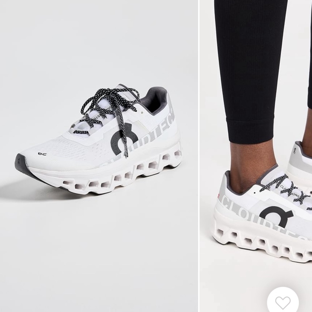 On cloudmonster sneakers